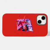 Coques Case-Mate iPhone Coccinelle | Spots Sur Graphique Violet (Verso (horizontal))