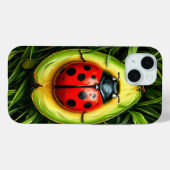 Coques Case-Mate iPhone Coccinelle sur l'herbe (Verso (horizontal))