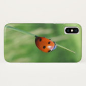 Coques Case-Mate iPhone Coccinelle sur une brin d'herbe (Dos (Horizontal))