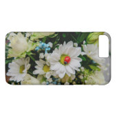 Coques Case-Mate iPhone Coccinelle sur une fleur blanche (Dos (Horizontal))