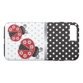 Coques Case-Mate iPhone Coccinelles avec le pois (Dos (Horizontal))
