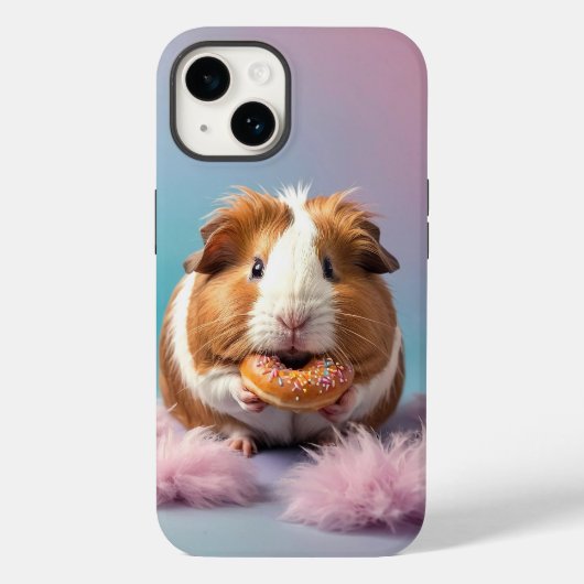 Coques Case-Mate iPhone Cochon De Guinée Mignonne Avec Gradient Pastel De (Verso)