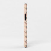 Coques Case-Mate iPhone Cochon fermier mignon dans les salons avec fleurs (Dos/Droite)