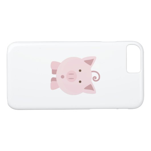 Coques Case-Mate iPhone Cochon mignon surpris (Dos (Horizontal))