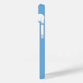 Coques Case-Mate iPhone Cochon volant - Cochon mignon avec ailes en bleu (Verso / Gauche)