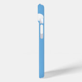 Coques Case-Mate iPhone Cochon volant - Cochon mignon avec ailes en bleu (Verso / Gauche)