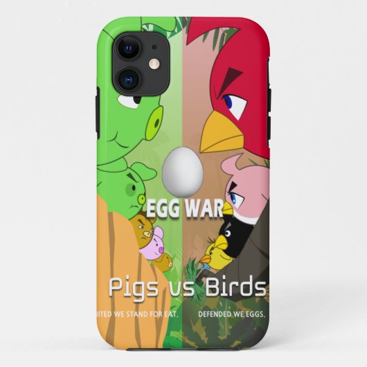 Coques Case-Mate iPhone Cochons contre oiseaux Partie3. Guerre des oeufs/p (Dos)