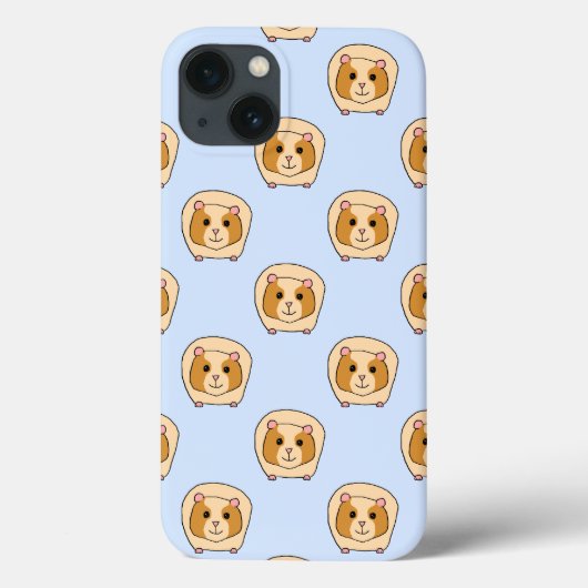 Coques Case-Mate iPhone Cochons de Guinée sur le bleu. (Verso)
