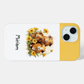 Coques Case-Mate iPhone Cochons d'Inde Adorables Cavies Mignons Aquarelle (Verso (horizontal))