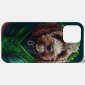 Coques Case-Mate iPhone Cockapoo Dog en robe de fête St. Patrick (Verso (horizontal))
