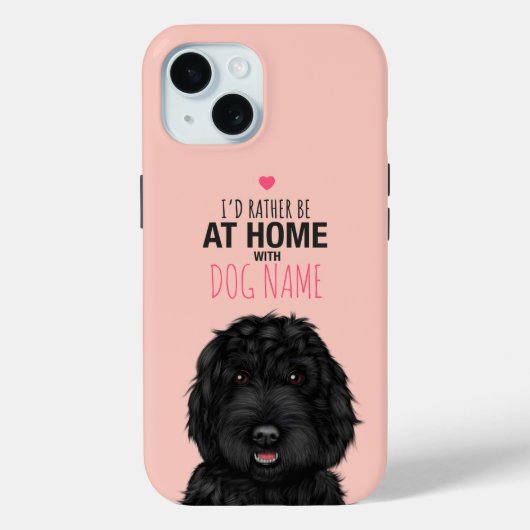 Coques Case-Mate iPhone Cockapou noir personnalisé (Verso)