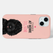 Coques Case-Mate iPhone Cockapou noir personnalisé (Verso (horizontal))