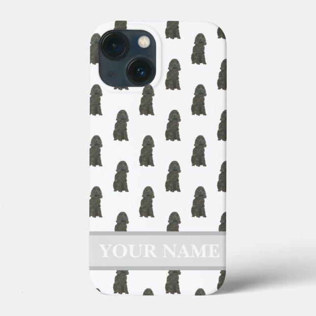 Coques Case-Mate iPhone Cocker noir personnalisé Chien espagnol (Verso)