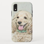 Coques Case-Mate iPhone Cocker Spaniel Buff Peinture - Art Chien original (Dos)