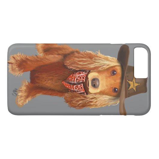 Coques Case-Mate iPhone Cocker Spaniel Cowboy (Dos (Horizontal))