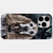 Coques Case-Mate iPhone Cocker Spaniel Halloween effroi (Verso (horizontal))