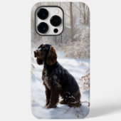 Coques Case-Mate iPhone Cocker Spaniel Laisser Neige Noël (Verso)