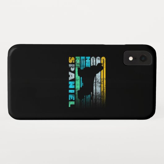 Coques Case-Mate iPhone Cocker Spaniel | Retro Black Cocker Spaniel (Dos (Horizontal))