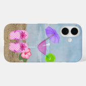 Coques Case-Mate iPhone Cocktail bord de mer et tongs (Verso (horizontal))