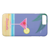 Coques Case-Mate iPhone Cocktail tropical et Beach iPhone 7 Plus violet (Dos (Horizontal))