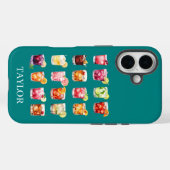 Coques Case-Mate iPhone Cocktails à gogo Monogrammés (Verso (horizontal))