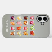 Coques Case-Mate iPhone Cocktails à gogo Monogrammés (Verso (horizontal))