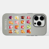 Coques Case-Mate iPhone Cocktails à gogo Monogrammés (Verso (horizontal))