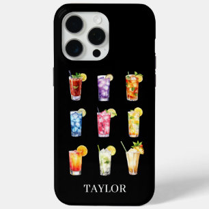 Coque iPhone 15 Pro Max Cocktails Cocktails Cocktails Monogrammés