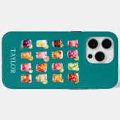 Coques Case-Mate iPhone Cocktails Galore Monogrammed  (Verso (horizontal))