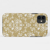 Coques Case-Mate iPhone Cocoa and Cream Damask (Dos (Horizontal))