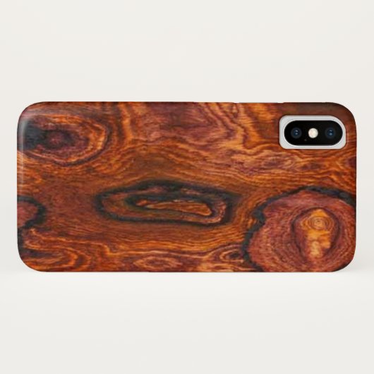Coques Case-Mate iPhone Cocobolo (bois) Finition (Dos (Horizontal))