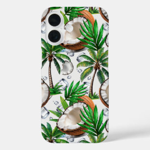 Coques iPhone 16 Cocotier Palm Tree Tropical Motif Design