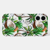Coques Case-Mate iPhone Cocotier Palm Tree Tropical Motif Design (Verso (horizontal))