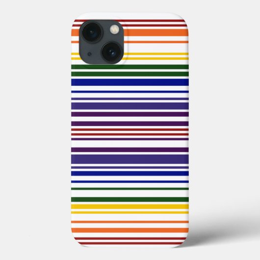 Coques Case-Mate iPhone Code barre double arc-en-ciel (Verso)