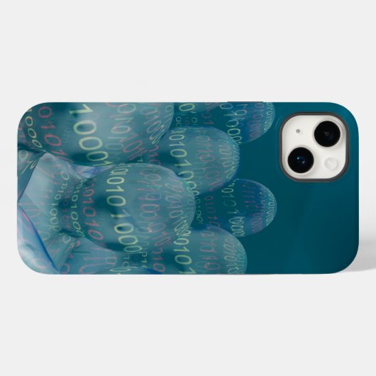 Coques Case-Mate iPhone code binaire, homme et communications numériques (Verso (horizontal))