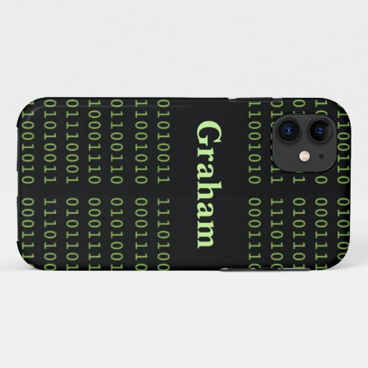 Coques Case-Mate iPhone Code binaire personnalisé (Dos (Horizontal))