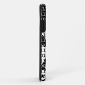 Coques Case-Mate iPhone Code binaire Zebra noir et blanc (Dos/Droite)