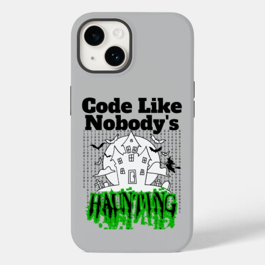 Coques Case-Mate iPhone Code comme personne hante.w Grey BG (Verso)