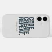 Coques Case-Mate iPhone Code. Créez. Recommencer. - Technologie d'inspirat (Verso (horizontal))