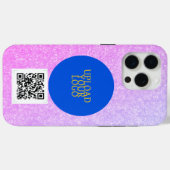 Coques Case-Mate iPhone Code et logo QR (Verso (horizontal))