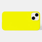 Coques Case-Mate iPhone Code hexadécimal jaune néon FFFF01 (Verso (horizontal))