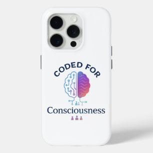 Coque iPhone 15 Pro Codé pour la conscience IA Computer Science Design