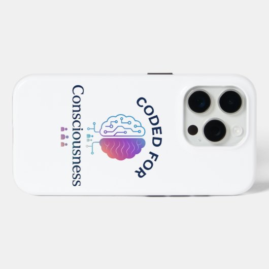 Coques Case-Mate iPhone Codé pour la conscience IA Computer Science Design (Verso (horizontal))