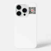 Coques Case-Mate iPhone Code QR d'amour (Verso)