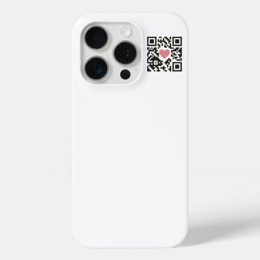 Coques Case-Mate iPhone Code QR d'amour (Verso)