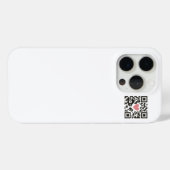 Coques Case-Mate iPhone Code QR d'amour (Verso (horizontal))