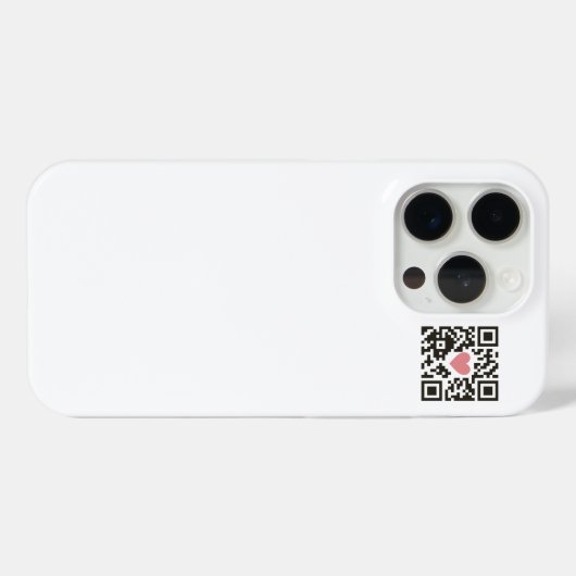 Coques Case-Mate iPhone Code QR d'amour (Verso (horizontal))