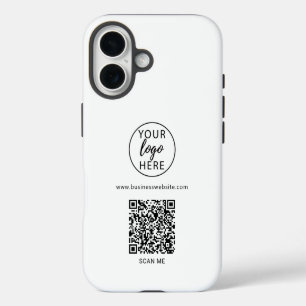 Coques iPhone 16 Code QR de logo professionnel