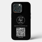 Coques Case-Mate iPhone Code QR d'entreprise noir (Verso)