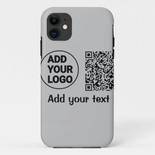 Case-Mate iPhone Case Code QR minimal simple ajouter un logo nom de code